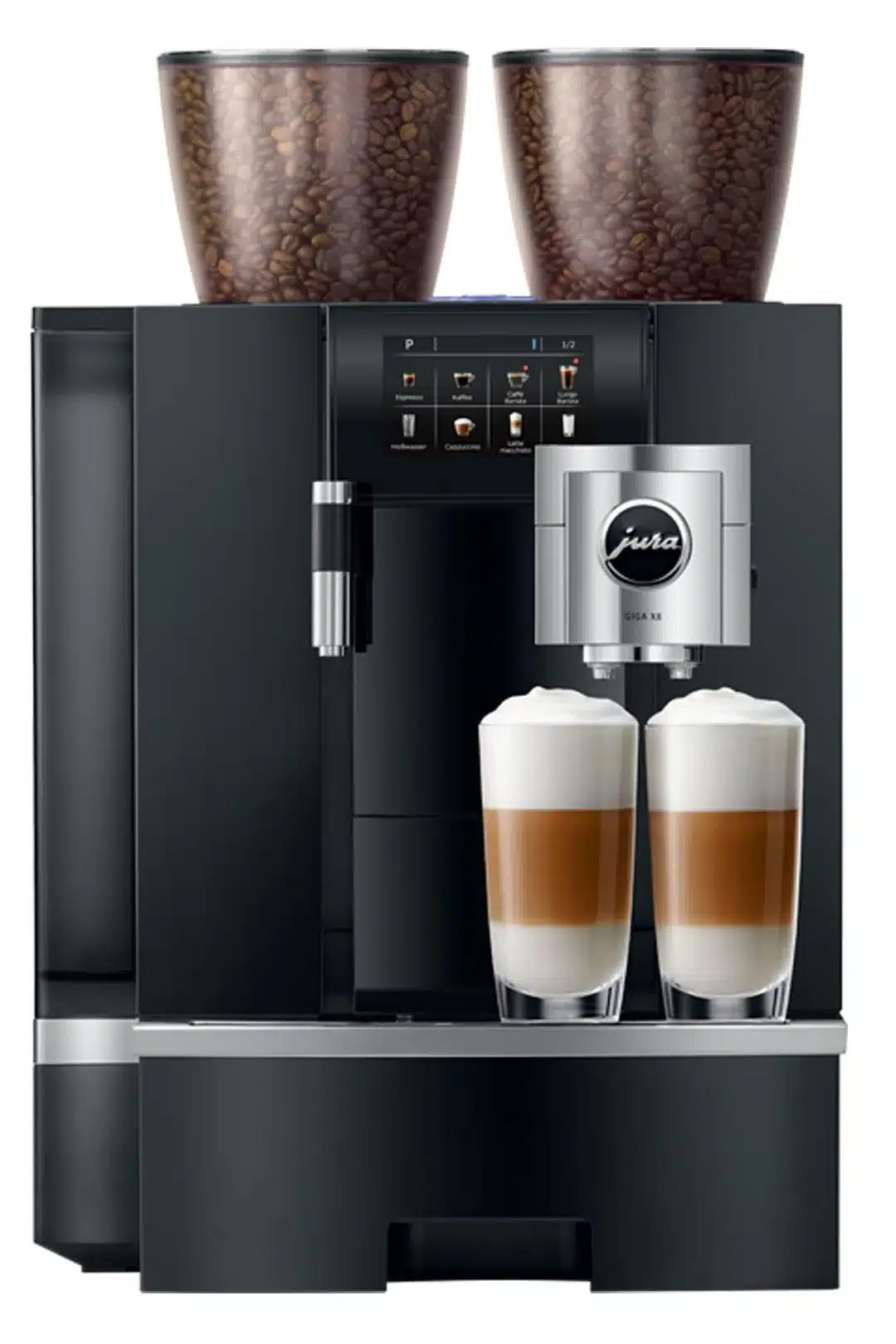 Latte macchiato préparé par la JURA GIGA X8