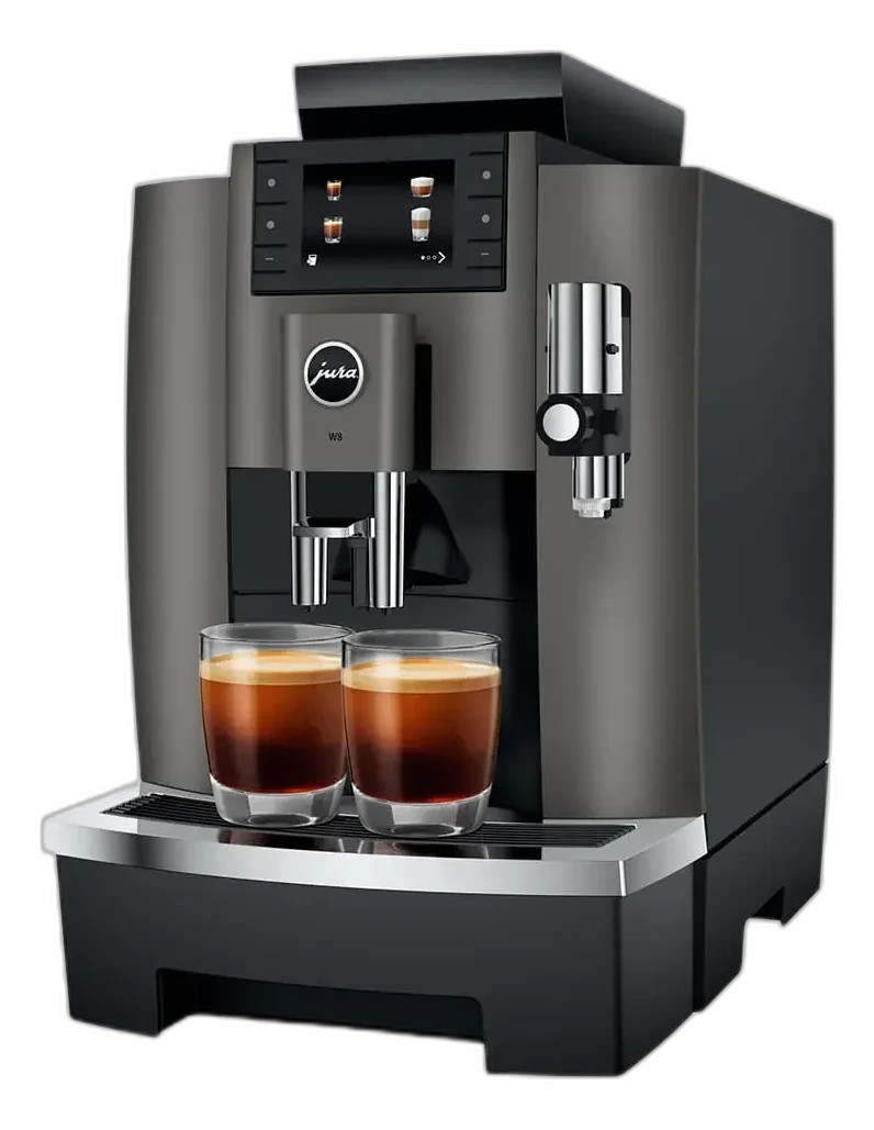 Machine à café JURA W8 préparant deux espressos