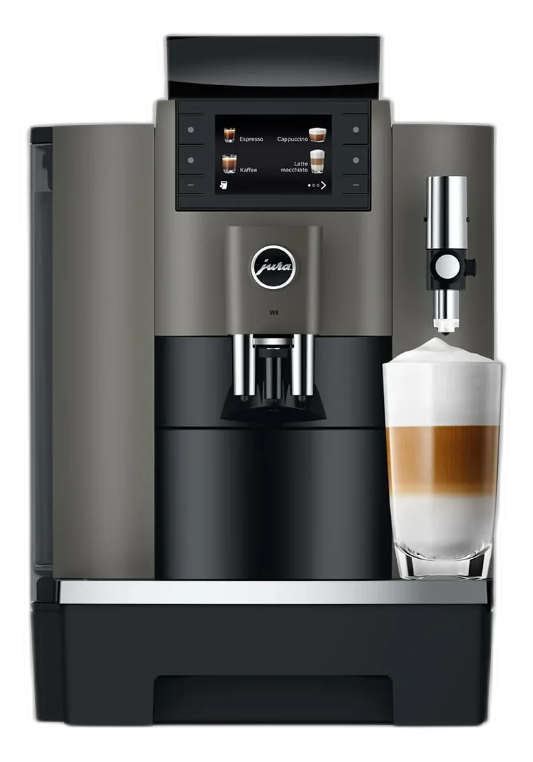 Latte macchiato One Touch préparé par la machine à café JURA W8