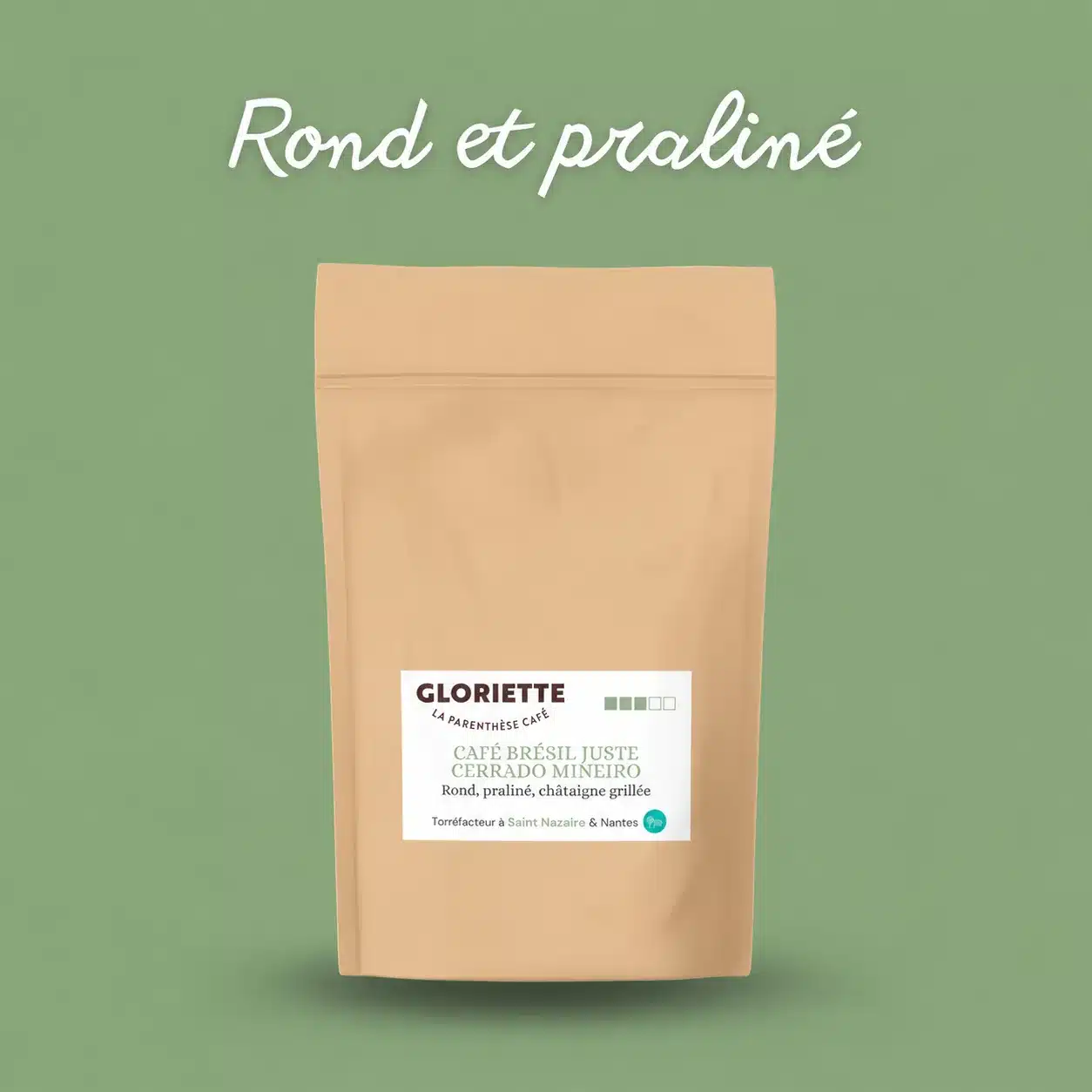 Sachet de café Brésil Juste Cerrado Mineiro Gloriette