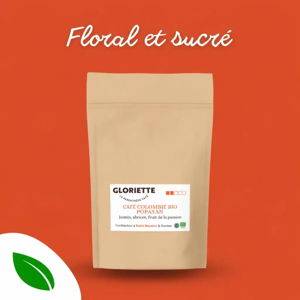 Sachet de café Colombie BIO Popayán Honey Gloriette