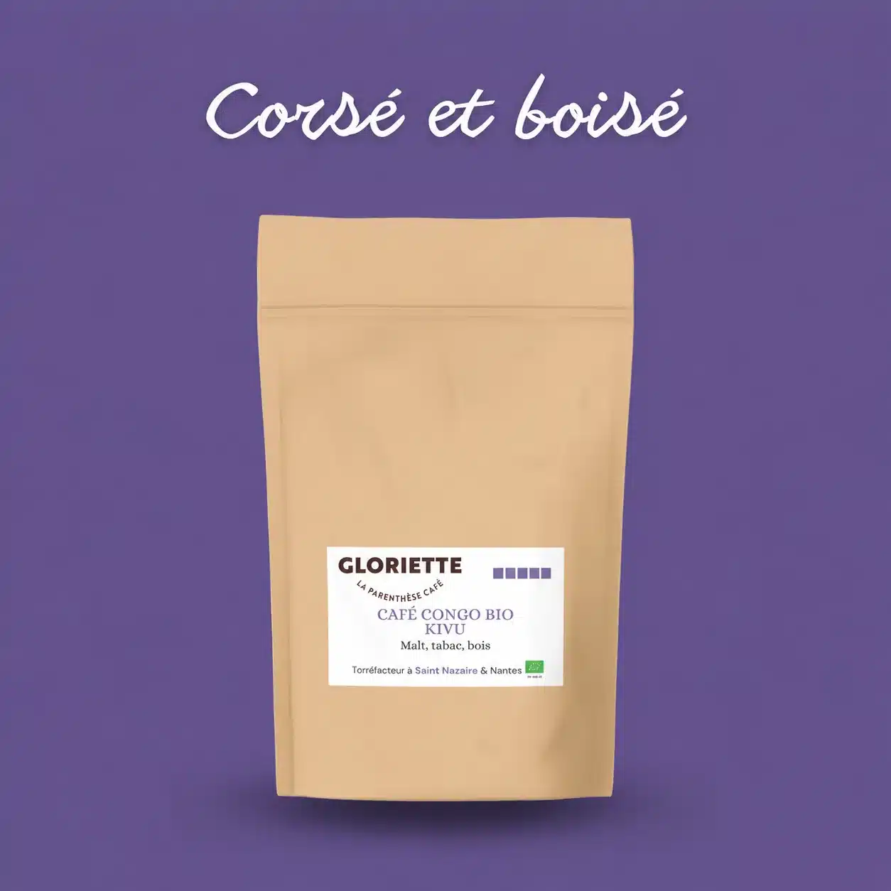 Sachet de café Congo Kivu Gloriette