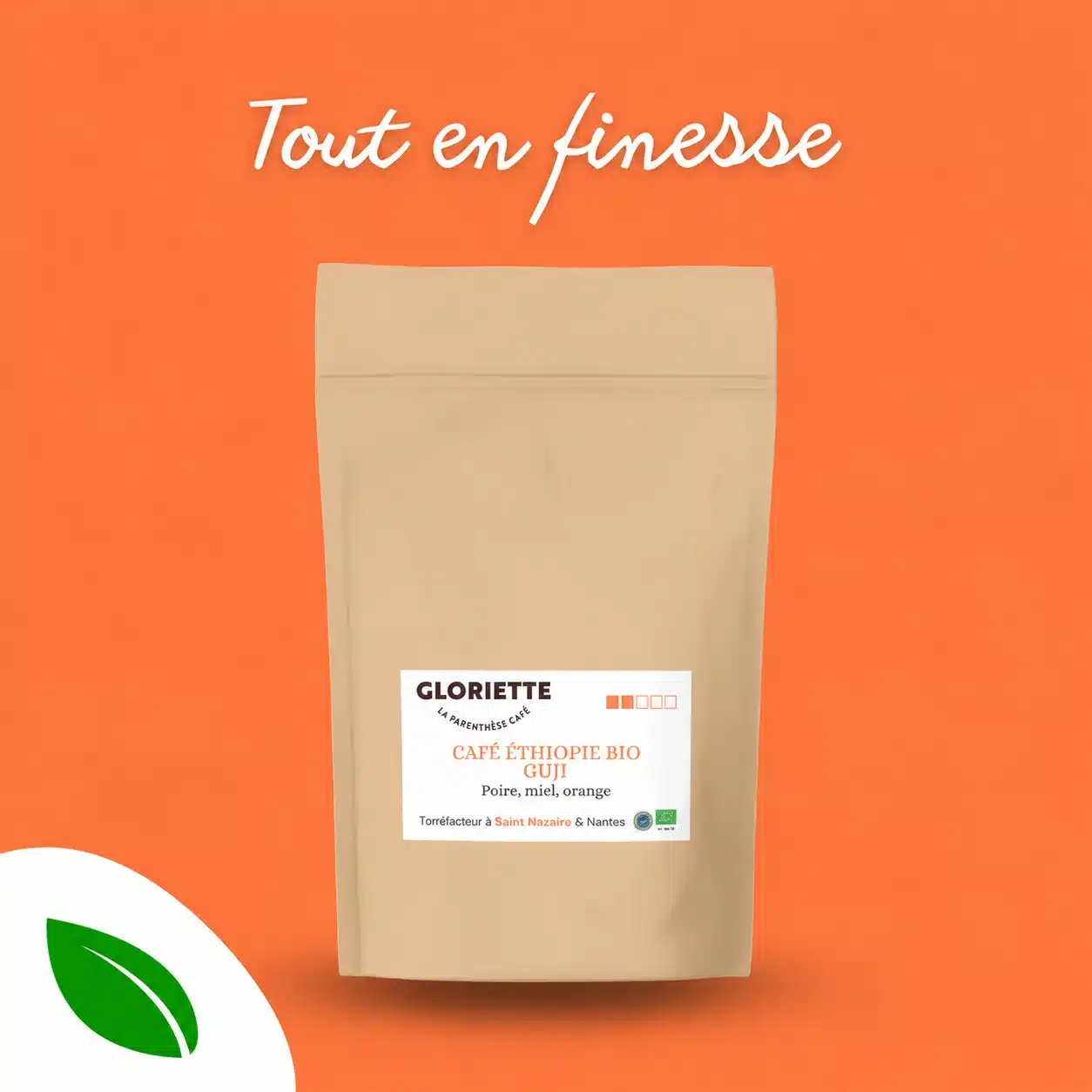 Sachet de café Éthiopie BIO Guji Gloriette