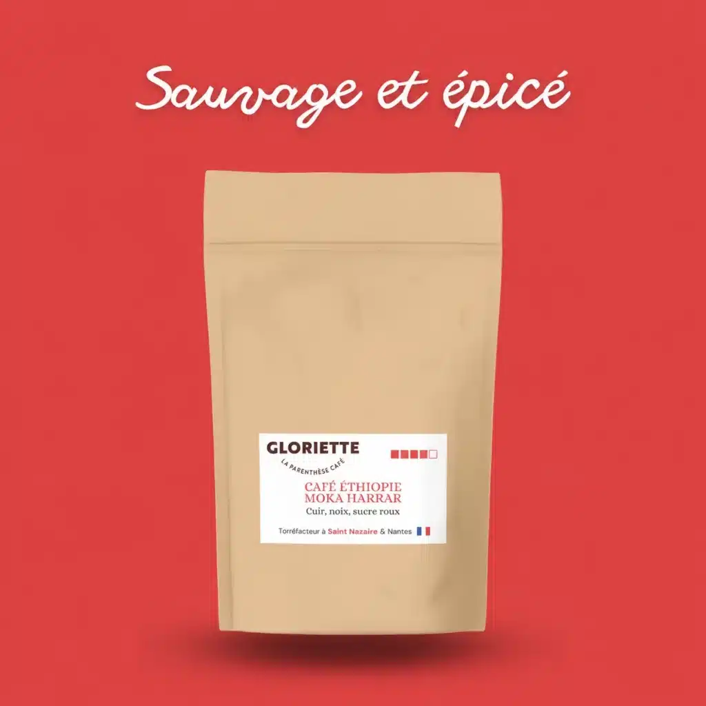 Sachet de café Éthiopie Moka Harrar Gloriette