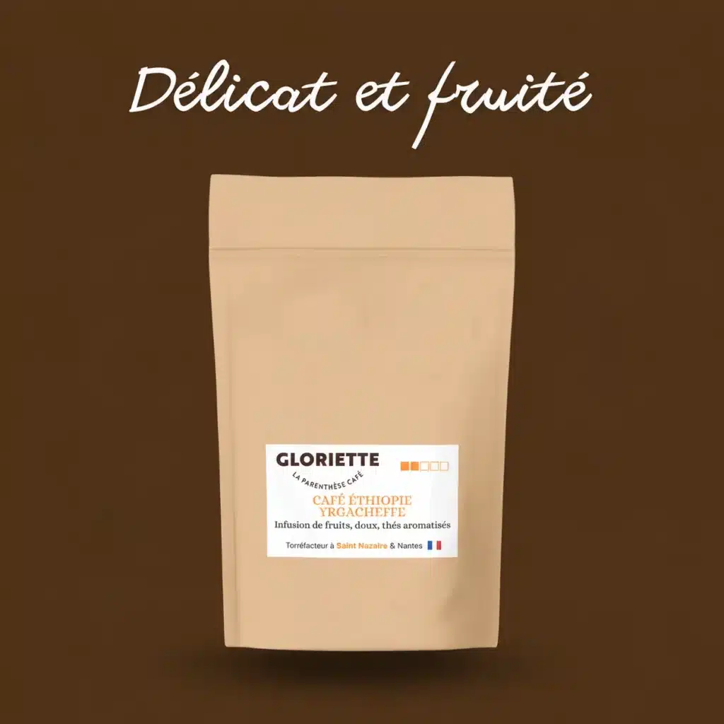 Sachet de café Éthiopie Moka Yrgacheffe Gloriette