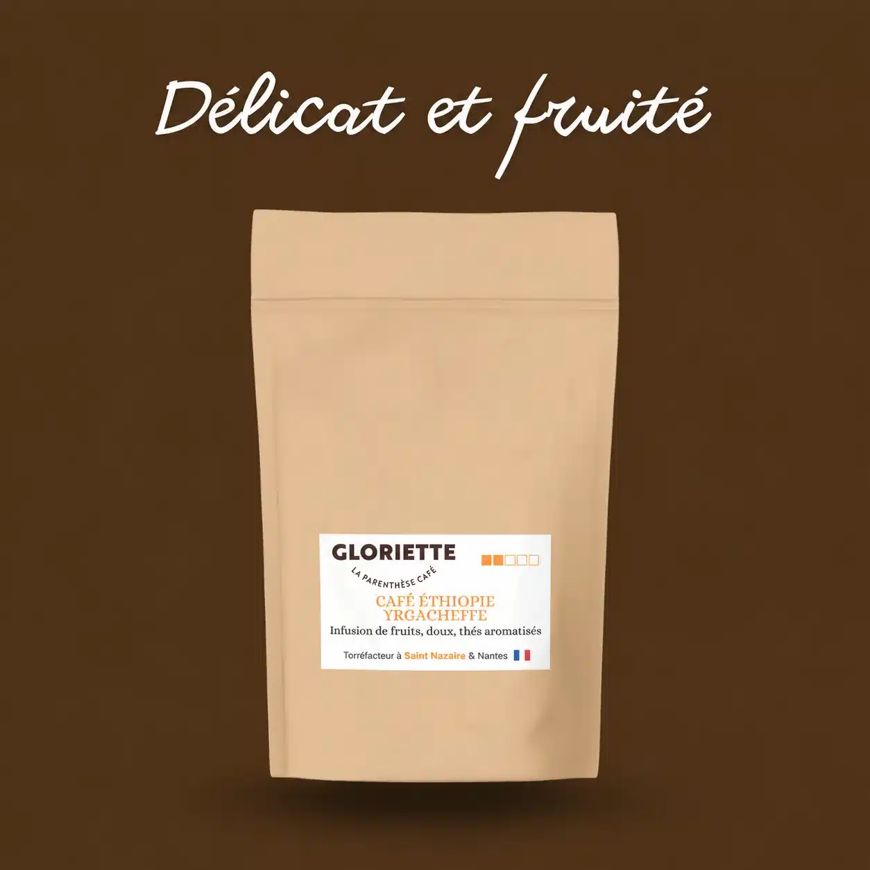 Sachet de café Éthiopie Moka Yrgacheffe Gloriette