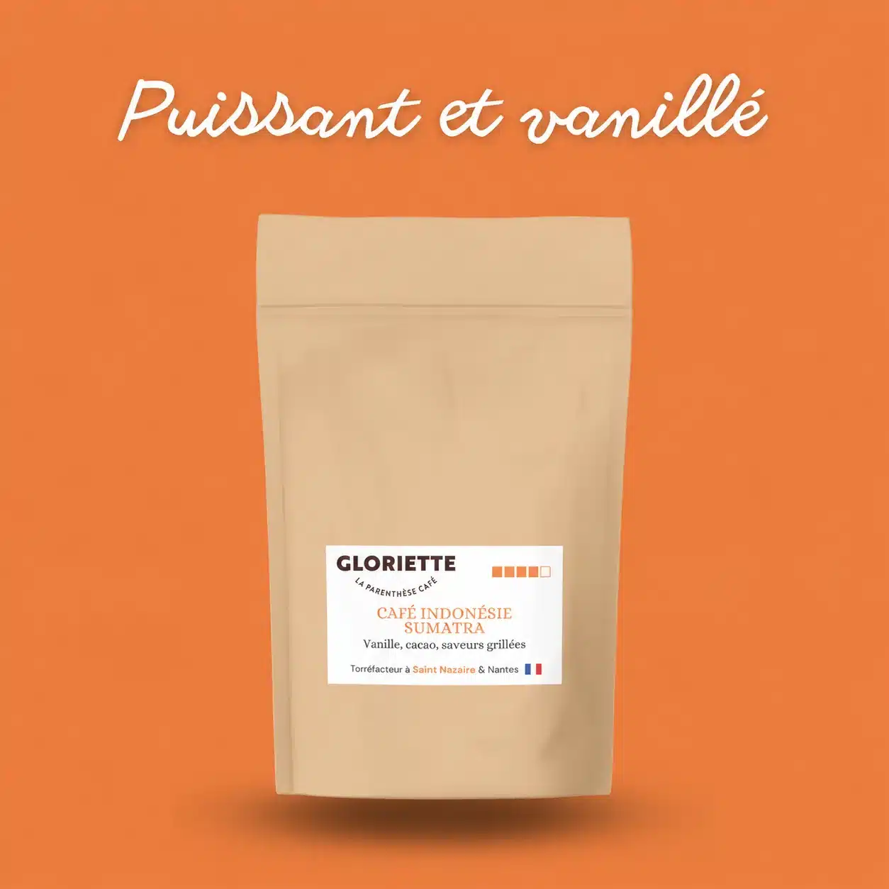 Sachet de café Indonésie Sumatra Gloriette