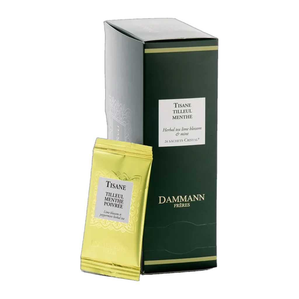 Tilleul Menthe poivrée DAMMANN Frères, boîte de sachets